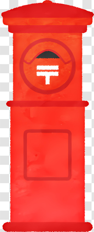 Icon - Red Mailbox For Letters Transparent PNG