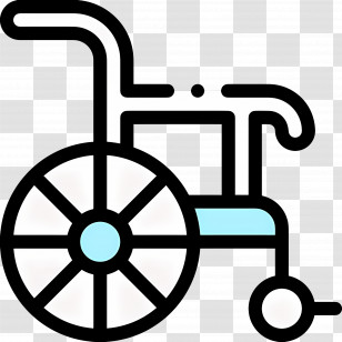 Wheelchair - Simple Wheelchair Icon Transparent PNG