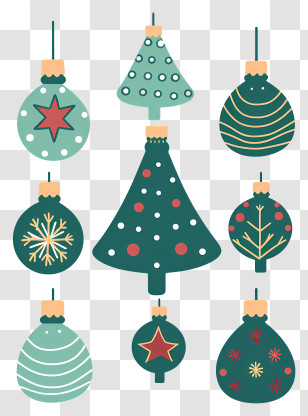 Christmas Ornaments - Christmas Ornaments And Tree Decorations Transparent PNG