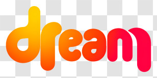 Dream - Dream Gradient Text Logo Transparent PNG