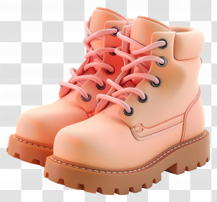Boots - Pink Hiking Boots For Outdoor Adventures Transparent PNG