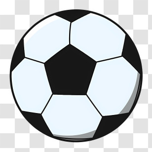 Icon - Classic Soccer Ball Illustration Transparent PNG