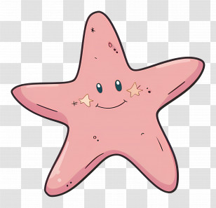 Patrick Star - Cartoon Pink Smiling Starfish Transparent PNG