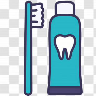 Toothbrush Toothpaste - Cartoon Toothbrush And Toothpaste For Dental Hygiene Transparent PNG