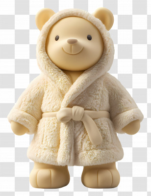 Bathrobe - Teddy Bear In Robe Transparent PNG