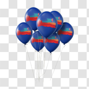 Cambodia - Blue Party Balloons For Celebration Transparent PNG