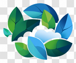 Cloud Logo - Circular Leaf And Cloud Design Transparent PNG