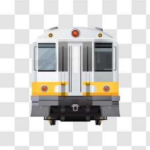Railway Car - Front View Of Modern Train Illustration Transparent PNG