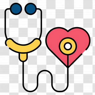 Stethoscope Heart - Stethoscope And Heart Icon Transparent PNG