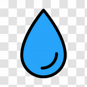 Water Drop - Blue Water Droplet Icon Transparent PNG