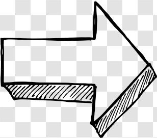 Arrow - Hand-drawn Right Arrow Transparent PNG