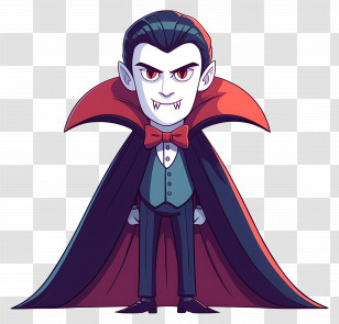 Cartoon Vampire - Cartoon Vampire Character Transparent PNG