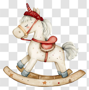 Rocking Horse - Unicorn Rocking Horse Toy Transparent PNG