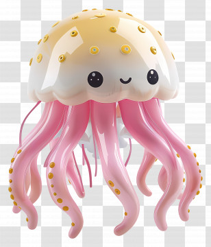 Cute Jellyfish - Cute Jellyfish Toy Transparent PNG