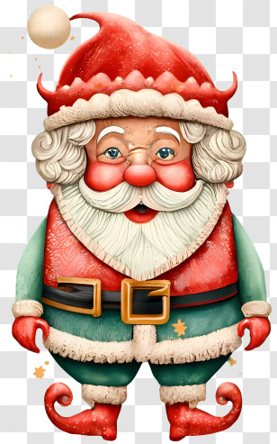 Cartoon Santa Claus - Jolly Santa Claus Cartoon Illustration Transparent PNG