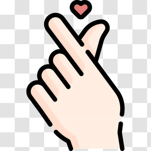Kpop - Hand Heart Gesture Transparent PNG