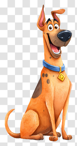 Scooby Doo - Cheerful Brown Cartoon Dog Transparent PNG