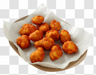 Spicy Chicken Bites - Crispy Fried Chicken Nuggets Transparent PNG