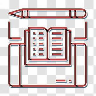 Elearning Icon Book And Learning Icon Ebook Icon Transparent PNG