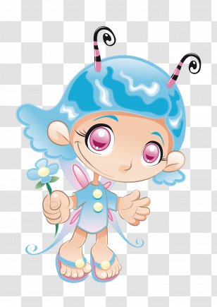 Cartoon Animation Poster Illustration - Flower - Elf Transparent PNG