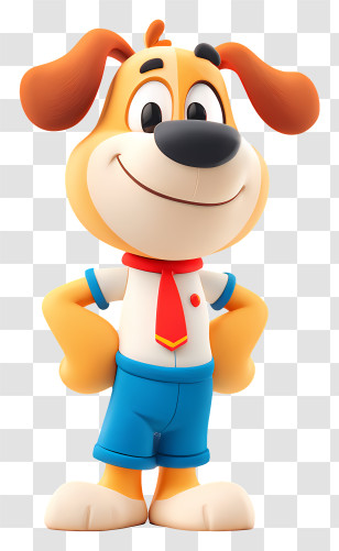 Dog Mascot - Cartoon Dog In School Outfit Transparent PNG