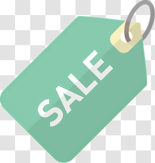 Icon - Green Sale Tag For Shopping Discounts Transparent PNG