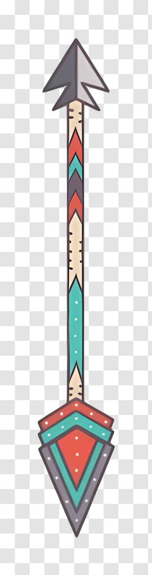 Arrow - Patterned Decorative Arrow Transparent PNG