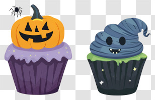 Halloween Cupcakes - Spooky Halloween Cupcakes For Festive Treats Transparent PNG