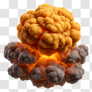 Bomb Blast - Explosion With Smoke Transparent PNG