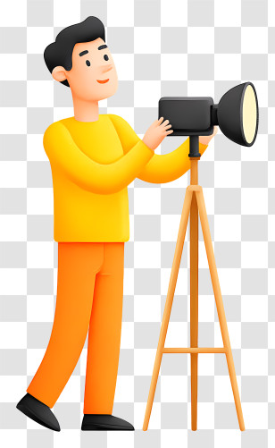 Man Using A Reflector - Photographer Adjusting Studio Light Transparent PNG