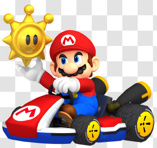 Cartoon - Mario Kart Character Transparent PNG