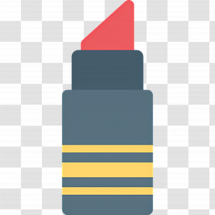 Lipstick - Red Lipstick In Flat Design Transparent PNG