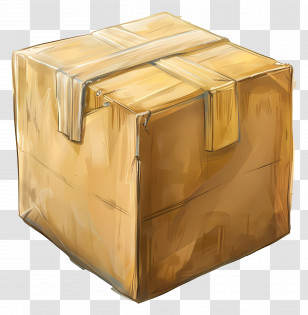Large Cardboard Box - Brown Cardboard Box For Packaging Transparent PNG
