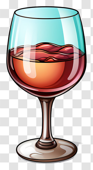 Red Wine - Glass Of Red Wine Illustration Transparent PNG