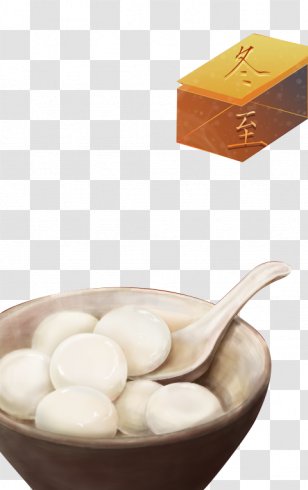Tangyuan Dongzhi Winter Solstice Solar Term Wonton - Spoon - Round Terms Of The Transparent PNG