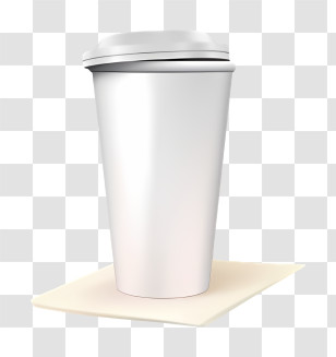 Cross - Simple White Coffee Cup Illustration Transparent PNG