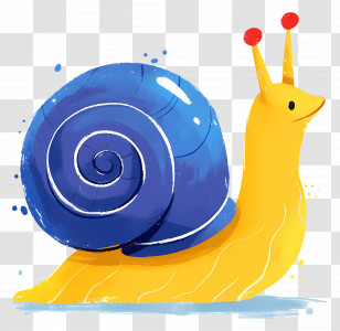 Cute Snail - Colorful Snail Illustration Transparent PNG