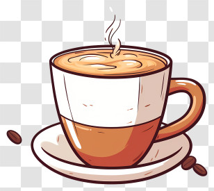 Coffee Cup - Coffee Cup With Saucer Transparent PNG