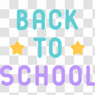 Back To School - Back To School Text Transparent PNG