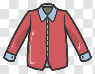 Cloth - Red Formal Shirt Illustration Transparent PNG