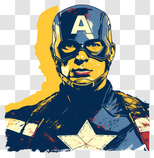 Golden Eagle - Bold Superhero Illustration In Comic Book Style Transparent PNG