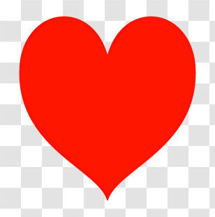 Icon - Red Heart Shape Symbolizing Love And Affection Transparent PNG