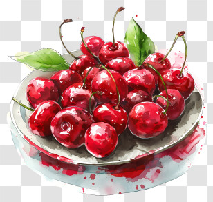 Maraschino Cherries - Delicious Bowl Of Cherries Transparent PNG