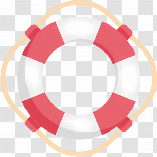 Lifebuoy - Red And White Lifebuoy Illustration Transparent PNG