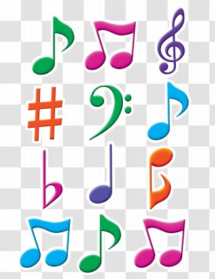 Accent Musical Note Keyboard Art - Cartoon - Color Transparent PNG