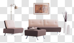 Sofa - Modern Furniture Set For Living Room Transparent PNG
