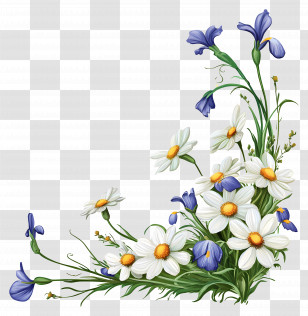 Spring Flower - Beautiful Wildflowers Transparent PNG