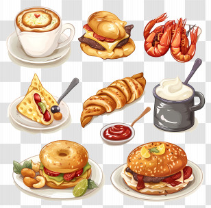 Spanish Food - Delicious Breakfast And Snacks Transparent PNG