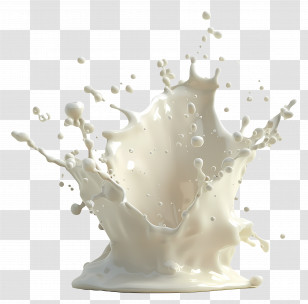 Splash Milk - Milk Splash In Dynamic Motion Transparent PNG
