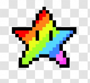 Pixel Art - 8bit Color - By Number RAINBOW Number2D & 3D ArtRainbow Stars Transparent PNG